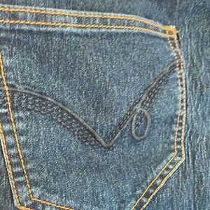 Women’s Oh Mama Blue Denim Straight Leg Maternity Jeans Size L